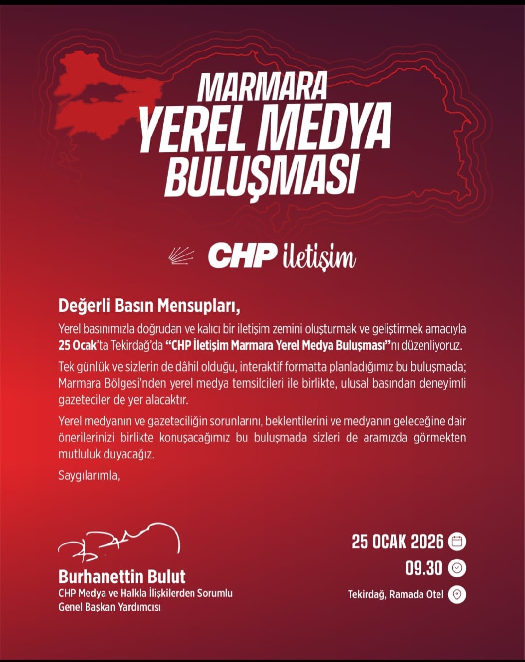 CHP yerel medyayla buluşuyor