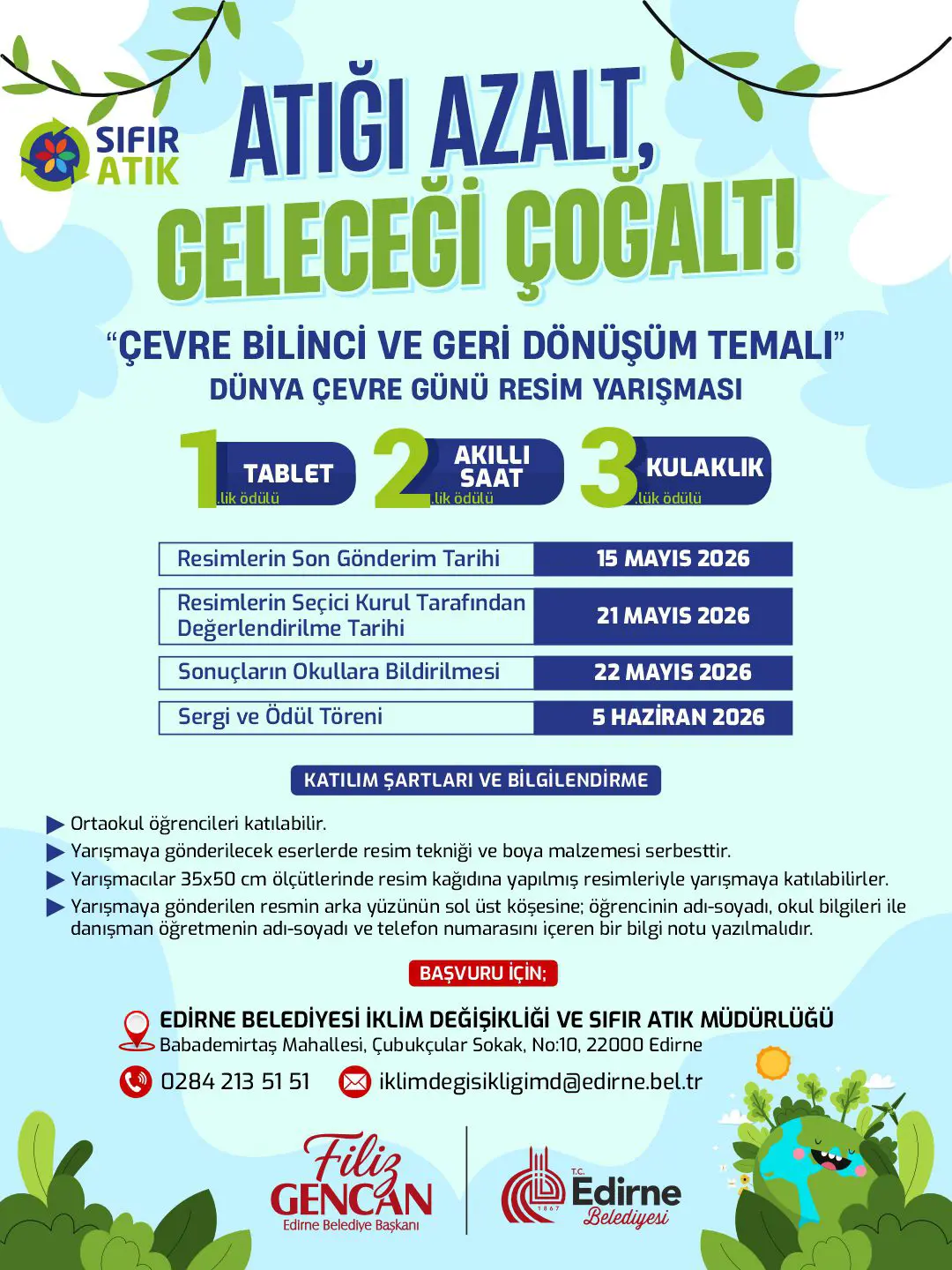 Geleceğin sanatçıları çevre için yarışıyor